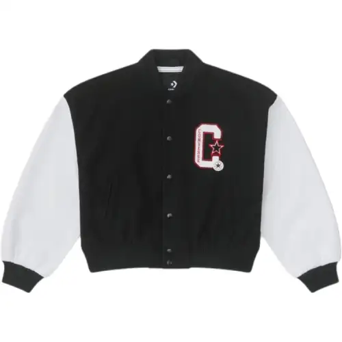 Converse Baseball Jacket Women's Black