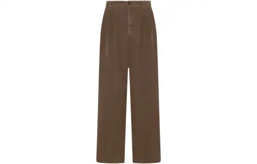 THE ROW Casual Pants Women's Camel Moderate Straight Fit Pants