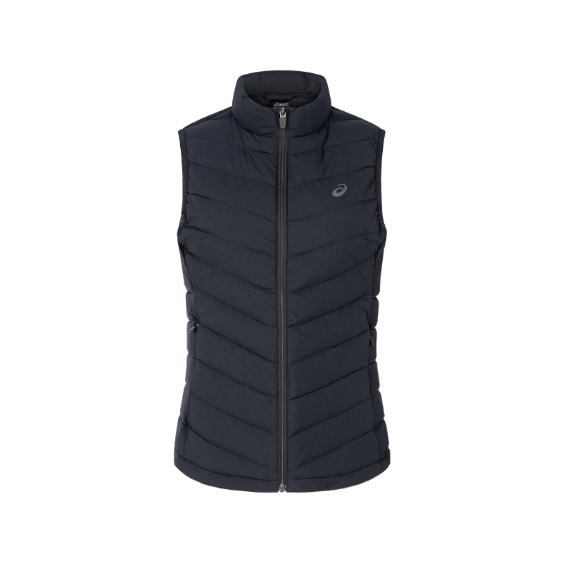 ASICS Down Vests Women's Black Stand Collar Moderate Other