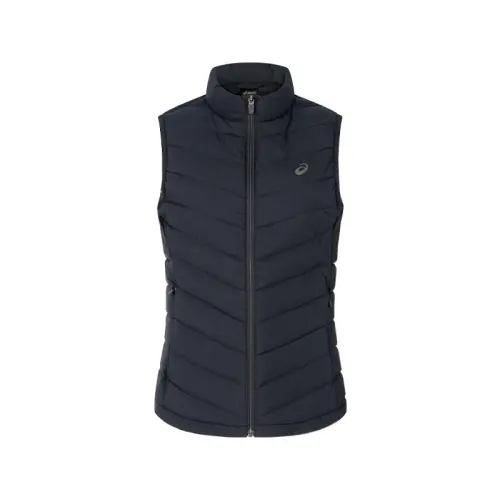 ASICS Down Vests Women's Black Stand Collar Moderate Other