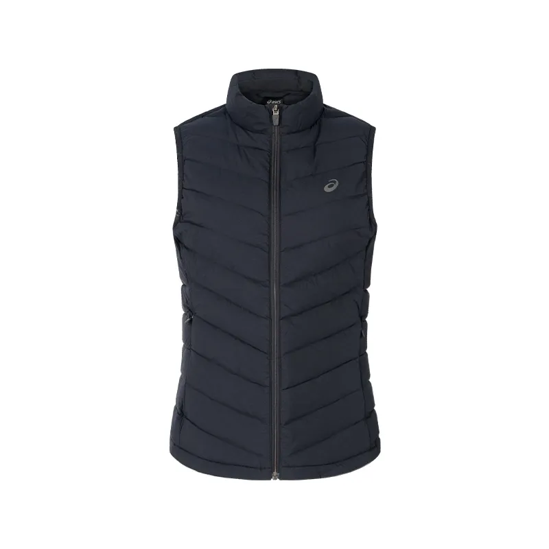 ASICS Down Vests Women's Black Stand Collar Moderate Other