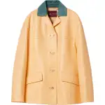GUCCI Leather Jacket Women's Yellow