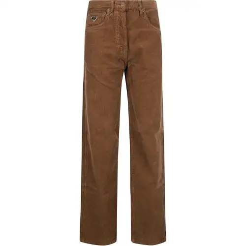PRADA Wide Leg Corduroy Pants