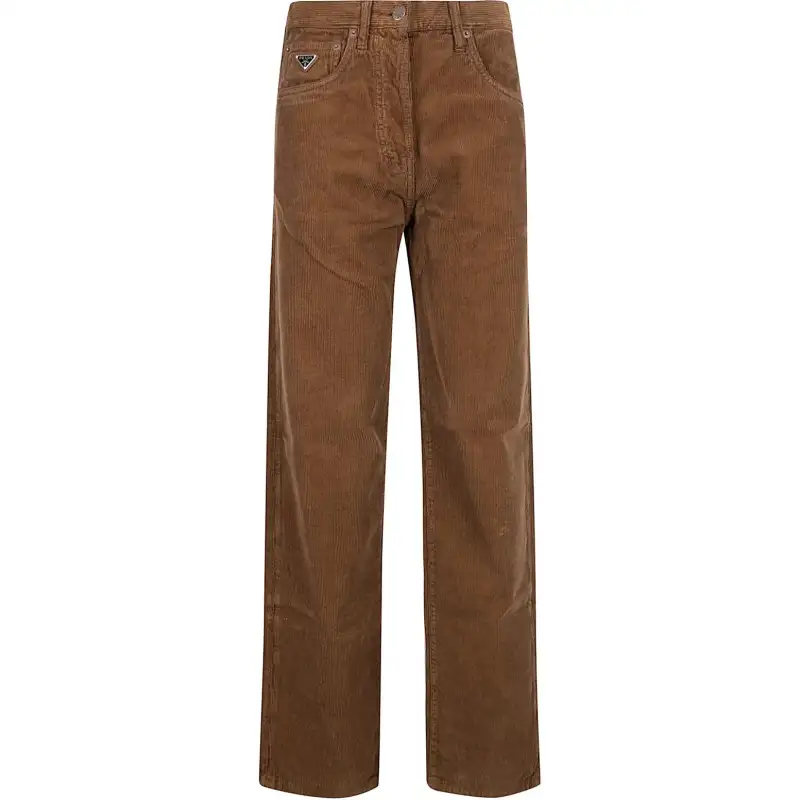PRADA Wide Leg Corduroy Pants