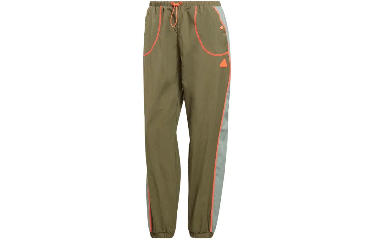 Adidas Casual Pants Women's Strata Olive Green Moderate Cuffed Pants