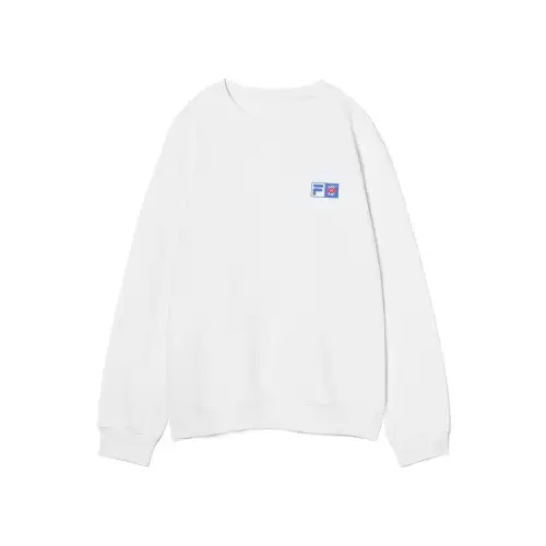 FILA Sweatshirts Women's White Crew Neck Moderate