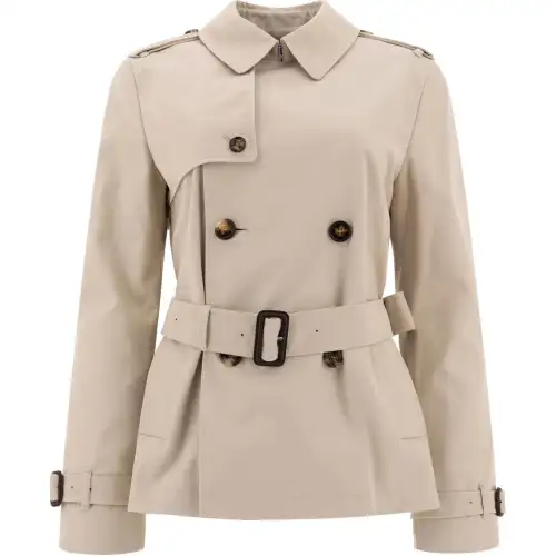 Burberry Double Breasted Belted Trench Coat