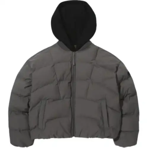 FILA Puffer Jacket Women's Black Coffee Brown