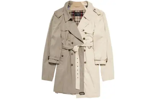 Balenciaga Double Sleeve Trench Coat