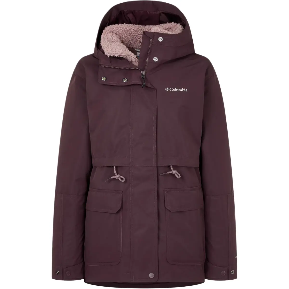 Columbia Lightweight Windbreaker Jacket Women's Dark Red