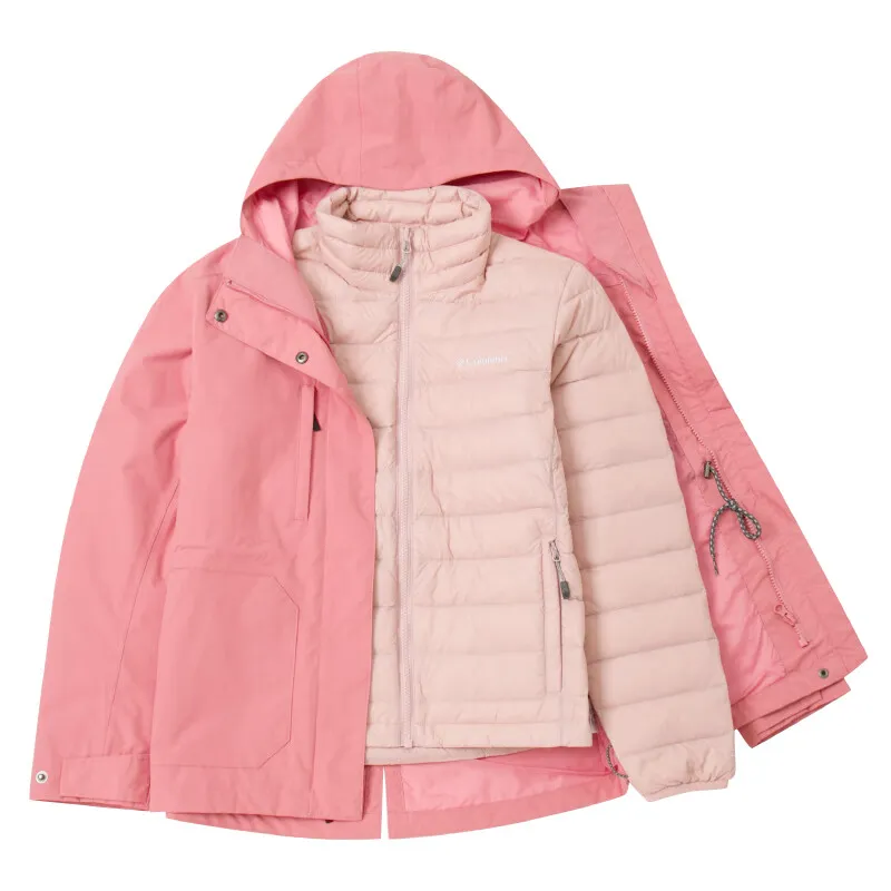 Columbia 2024 Fall Thermal Windbreaker Jacket Women's Pink