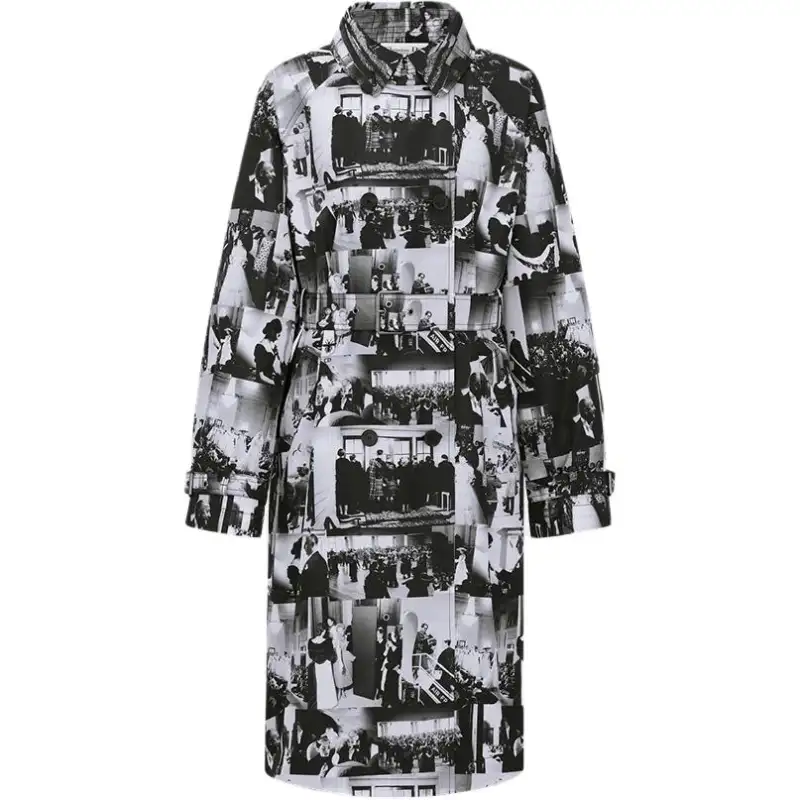 DIOR Trench Coats Women's Black Lapel Moderate Other