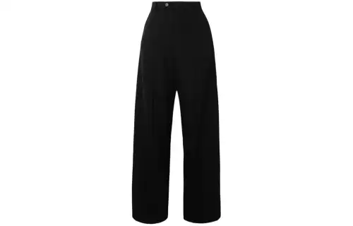 Balenciaga Casual Pants Loose Fit Women's Black