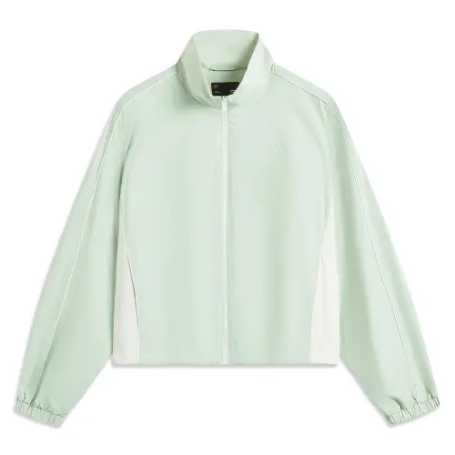 Li Ning Sports Life Collection Trench Coat Women's Ice Fat Green