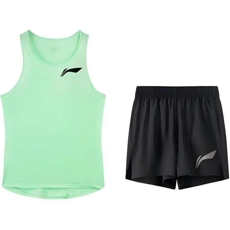 Li Ning Casual Sportswear Unisex Neon Aqua/Black Marathon