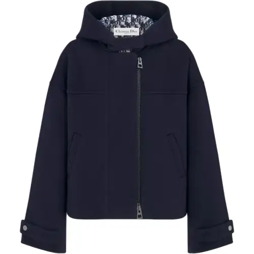 DIOR FW24 Coat Women's Marine Blue