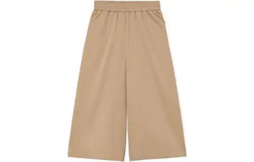LOEWE Casual Pants Women's Beige Moderate Wide Leg Pants