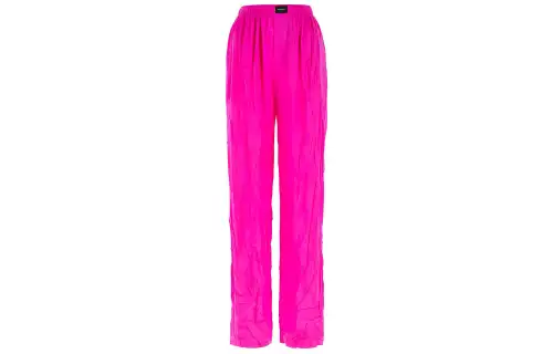 Balenciaga Logo Patch Ruched Trousers