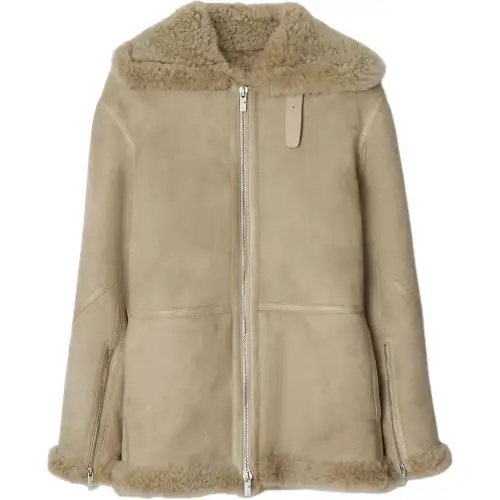 Burberry Long Sleeved Zip-Up Jacket