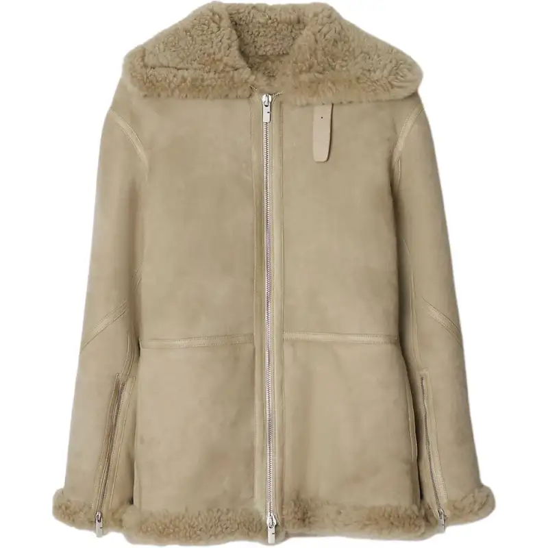 Burberry Long Sleeved Zip-Up Jacket