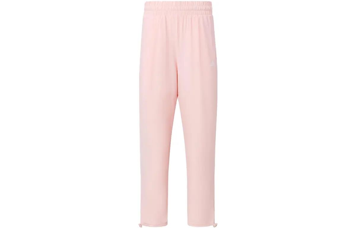 Adidas Casual Pants Women's Pink Moderate Wide Leg Pants