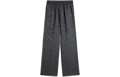 jacquard wide-leg trousers