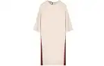 GUCCI Short Sleeved Dresses Women's White Crew Neck Thin