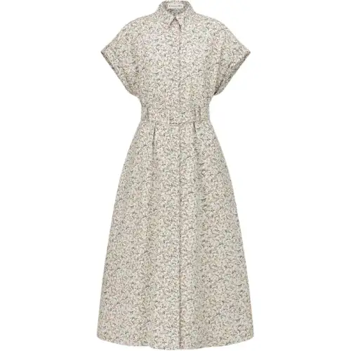 DIOR Short Sleeved Dress Women's White