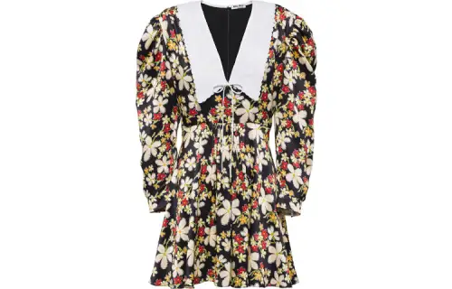 MIU MIU Long Sleeved Dress Women's Multicolor