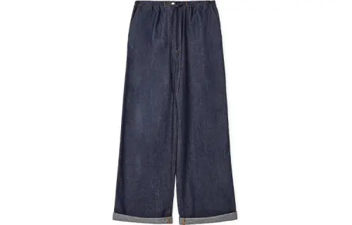 LOEWE Jeans Women's Blue Moderate Straight Fit Pants
