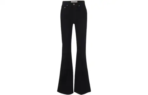 star-stud flared jeans