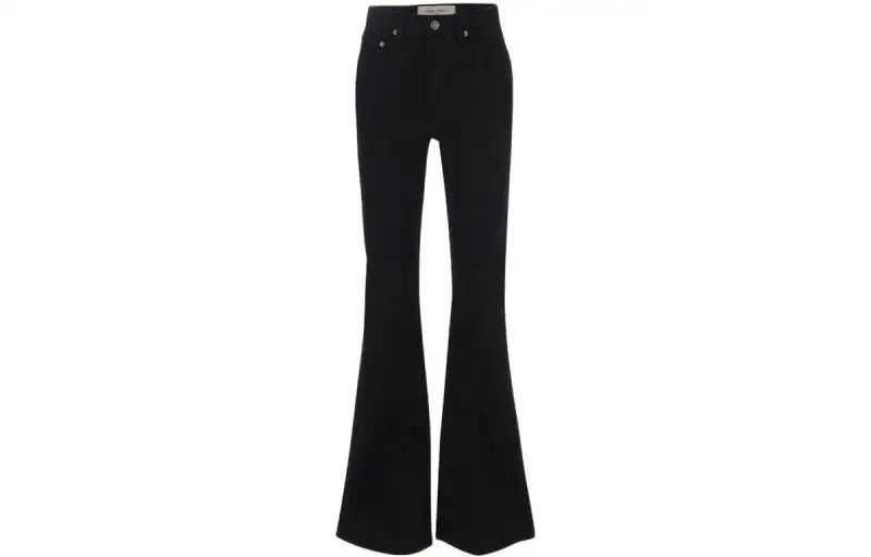 star-stud flared jeans
