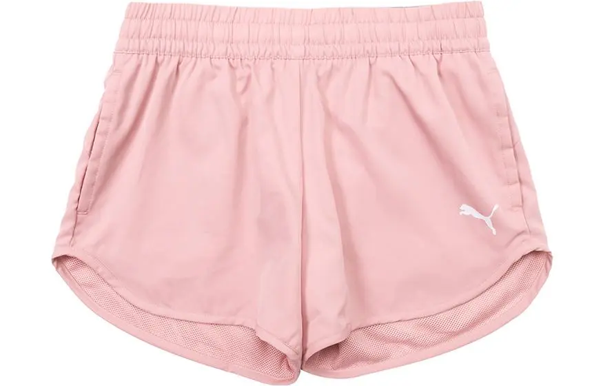 PUMA Casual Shorts Women's Pink Moderate Straight Fit Pants