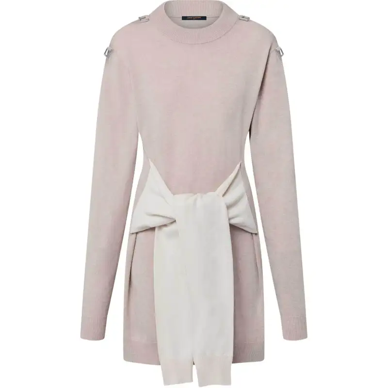 LOUIS VUITTON FW24 Long Sleeved Dress Women's Beige