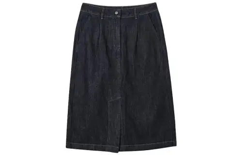 Skechers Denim Long Skirt Women's Denim Dark Blue