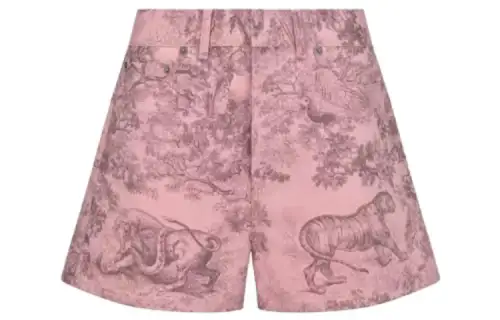 DIOR Casual Shorts Women's Pink Moderate