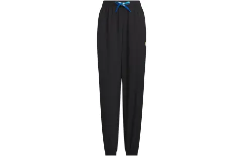 Adidas Originals Knitted Sweatpants Women's Black Moderate Cuffed Pants