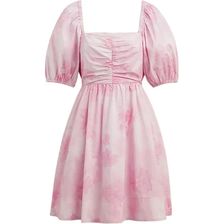 COACH SS24 Short Sleeved Dress Women's Pink