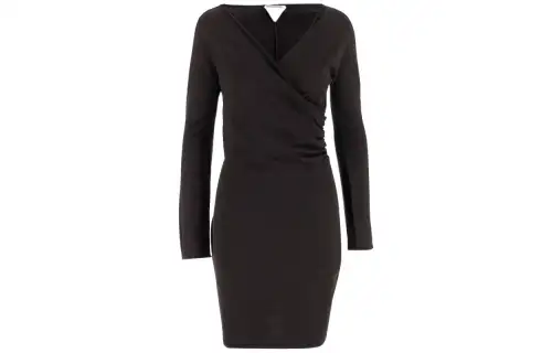 Bottega Veneta Long Sleeved Wrap Dress