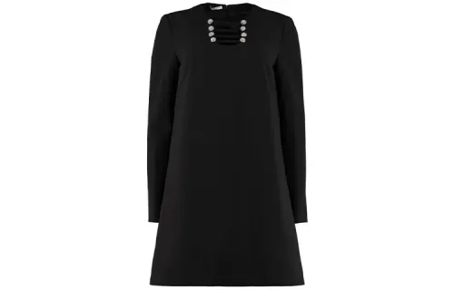 MIU MIU Long Sleeved Dress Women's Black