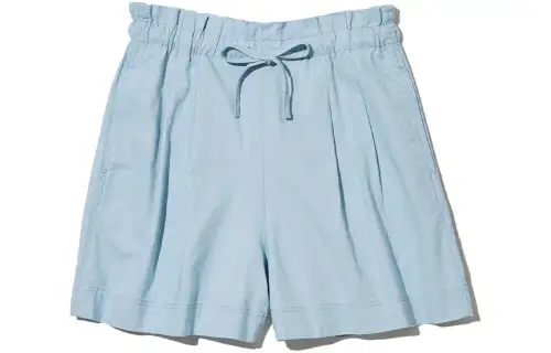 UNIQLO Casual Shorts Women's Aqua Blue Thin