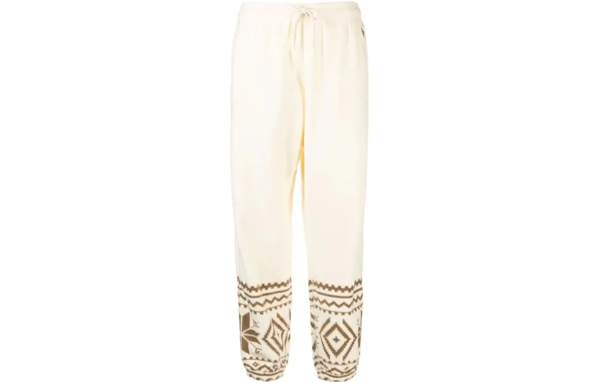Polo Ralph Lauren FW22 Knitted Sweatpants Women's Light Beige