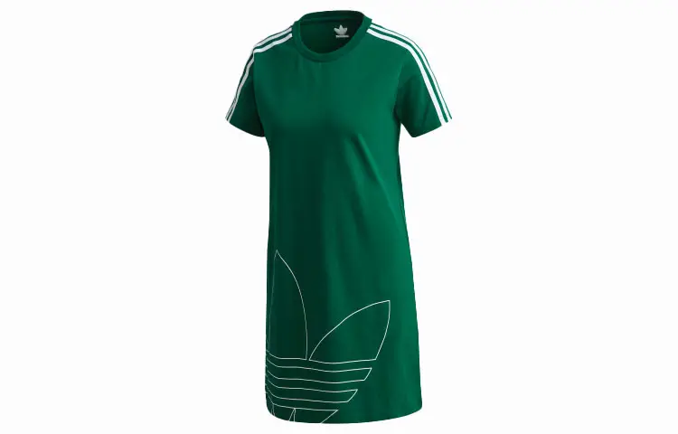 Adidas Originals Short Sleeved Dress Women's Dark Green