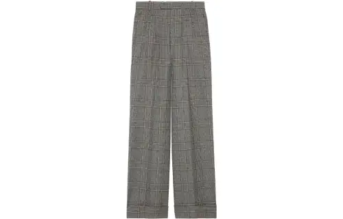 GUCCI Prince Of Wales Checked Cropped Pants