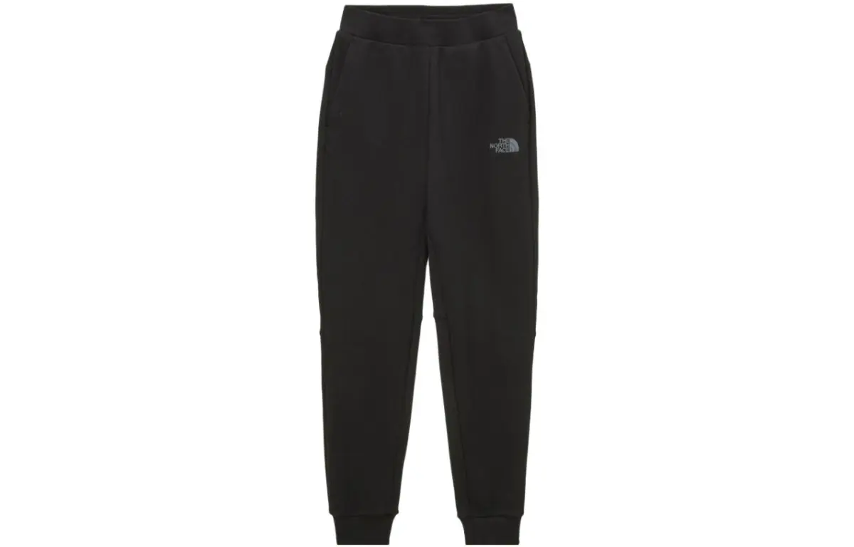THE NORTH FACE Knitted Sweatpants Women's Black Moderate Cuffed Pants