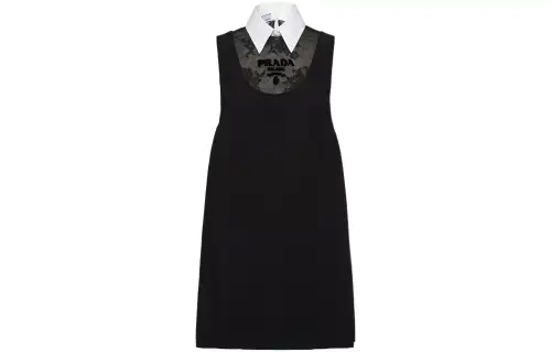 PRADA SS23 Sleeveless Dress Women's Black