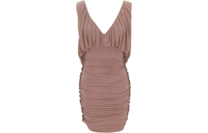 SAINT LAURENT Draped Sleeveless Dress