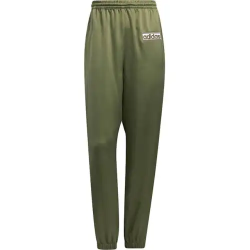 Adidas Originals Knitted Sweatpants Women's Olive Green Moderate Snap Button Pants
