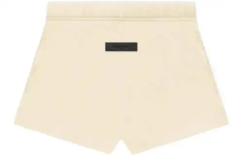 Fear Of God Essentials FW22 Women'ss Cotton Running Shorts Egg Shell Casual Shorts Women's Eggshell White