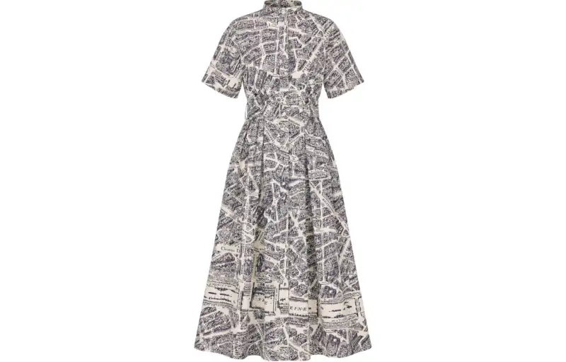 DIOR SS24 Short Sleeved Dress Women's White
